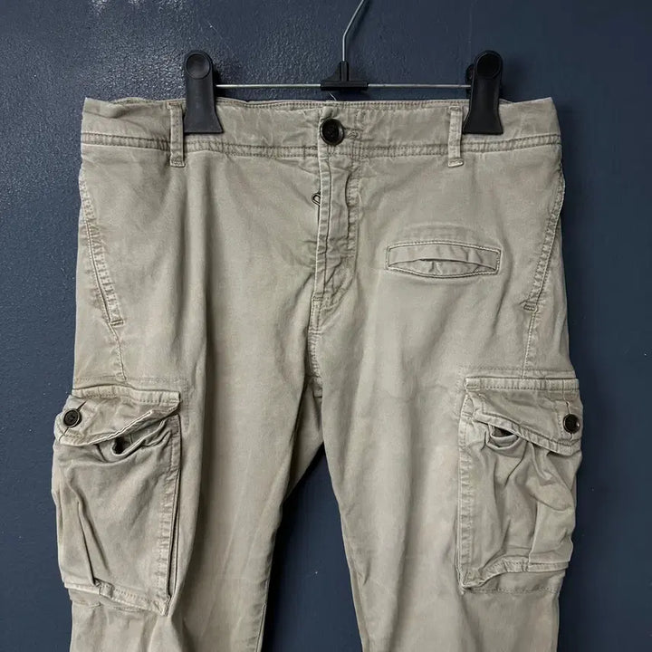 [BUNJANG] 31 Cibilia Light Beige Slim Cargo Pants / 31 시빌리아 라이트베이지 슬림 카고 팬츠