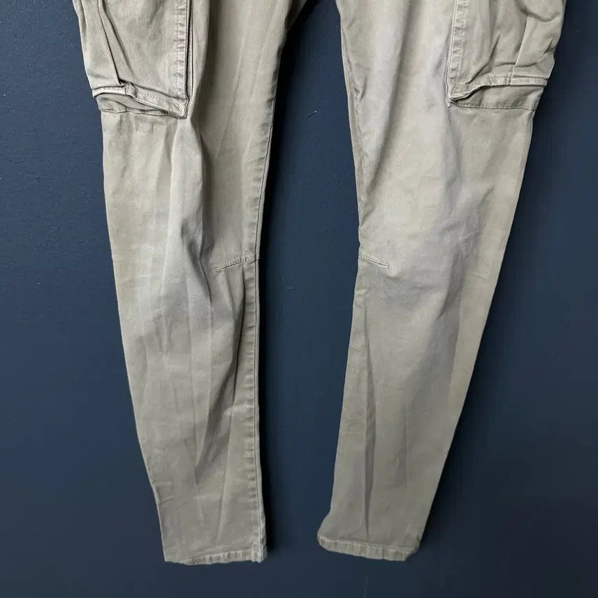[BUNJANG] 31 Cibilia Light Beige Slim Cargo Pants / 31 시빌리아 라이트베이지 슬림 카고 팬츠
