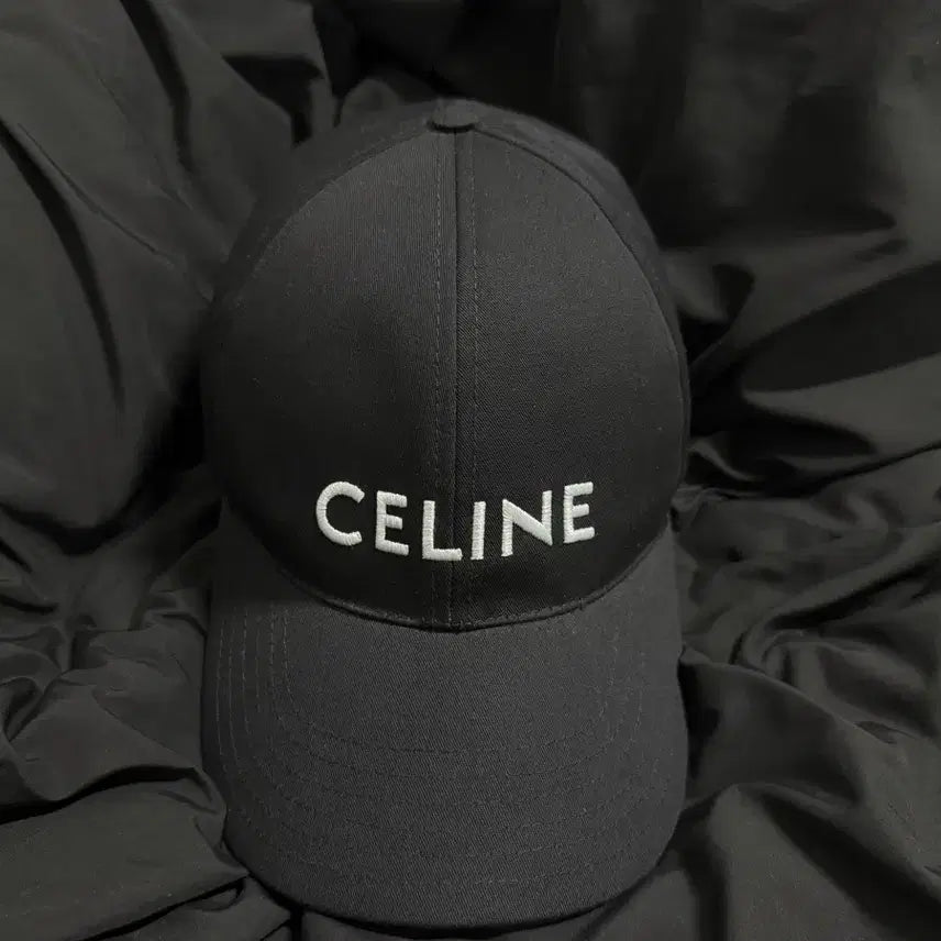 [BUNJANG] Celine Cotton Baseball Cap Black / [L] 셀린느 코튼 베이스볼 캡 블랙