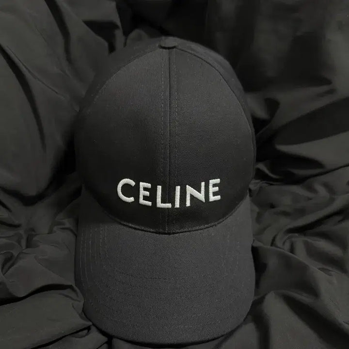 [BUNJANG] Celine Cotton Baseball Cap Black / [L] 셀린느 코튼 베이스볼 캡 블랙