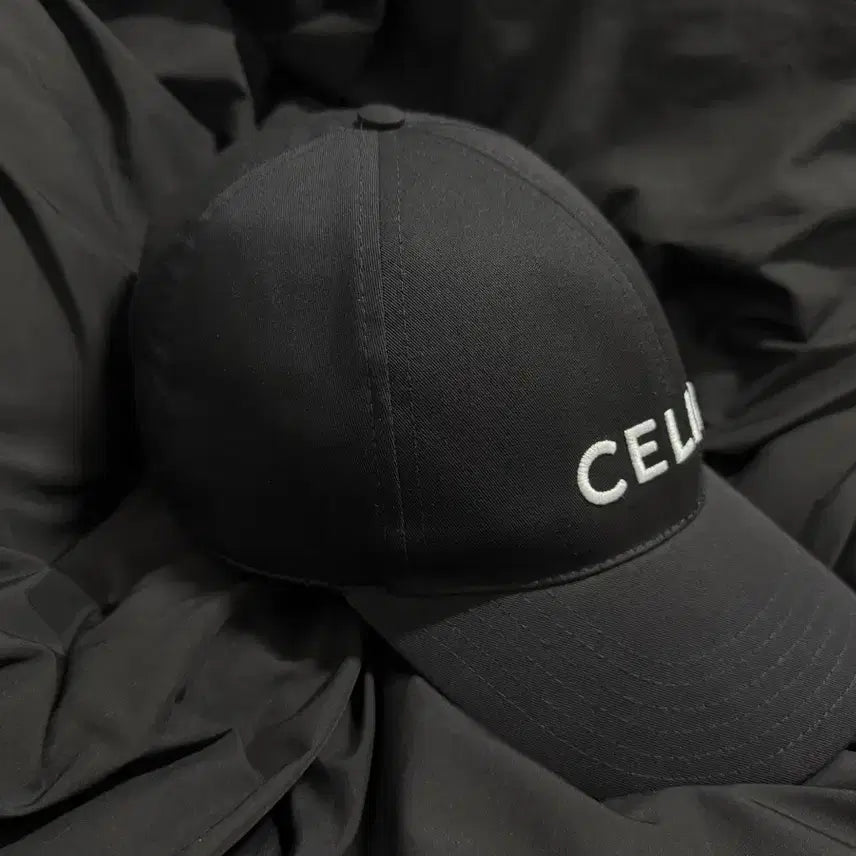 [BUNJANG] Celine Cotton Baseball Cap Black / [L] 셀린느 코튼 베이스볼 캡 블랙