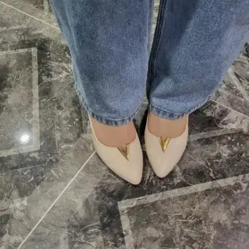 [BUNJANG] Ivory Gold Accent Women&
