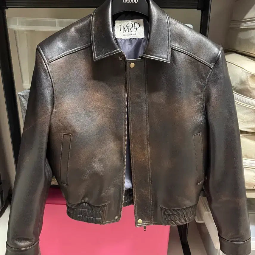 [BUNJANG] Elmood Hector Goat Leather Blouson / [44] 엘무드 헥터 고트 레더 블루종