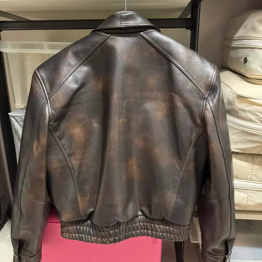 [BUNJANG] Elmood Hector Goat Leather Blouson / [44] 엘무드 헥터 고트 레더 블루종