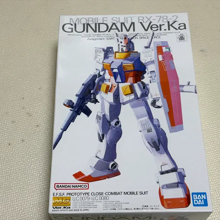[BUNJANG] Bandai RX-78-2 Gundam Ver. Ka Model Kit / 반다이 MG RX-78-2 건담 Ver.Ka 프라모델 퍼건 버카 미개봉