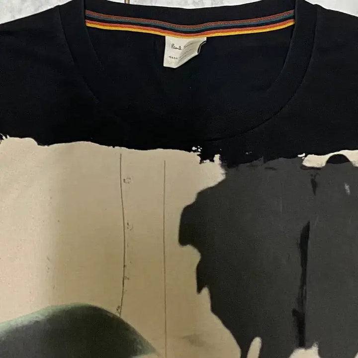 [BUNJANG] Paul Smith Black Printed Short Sleeve T-shirt / 폴스미스 블랙 프린팅 반팔 티셔츠 105 사이즈
