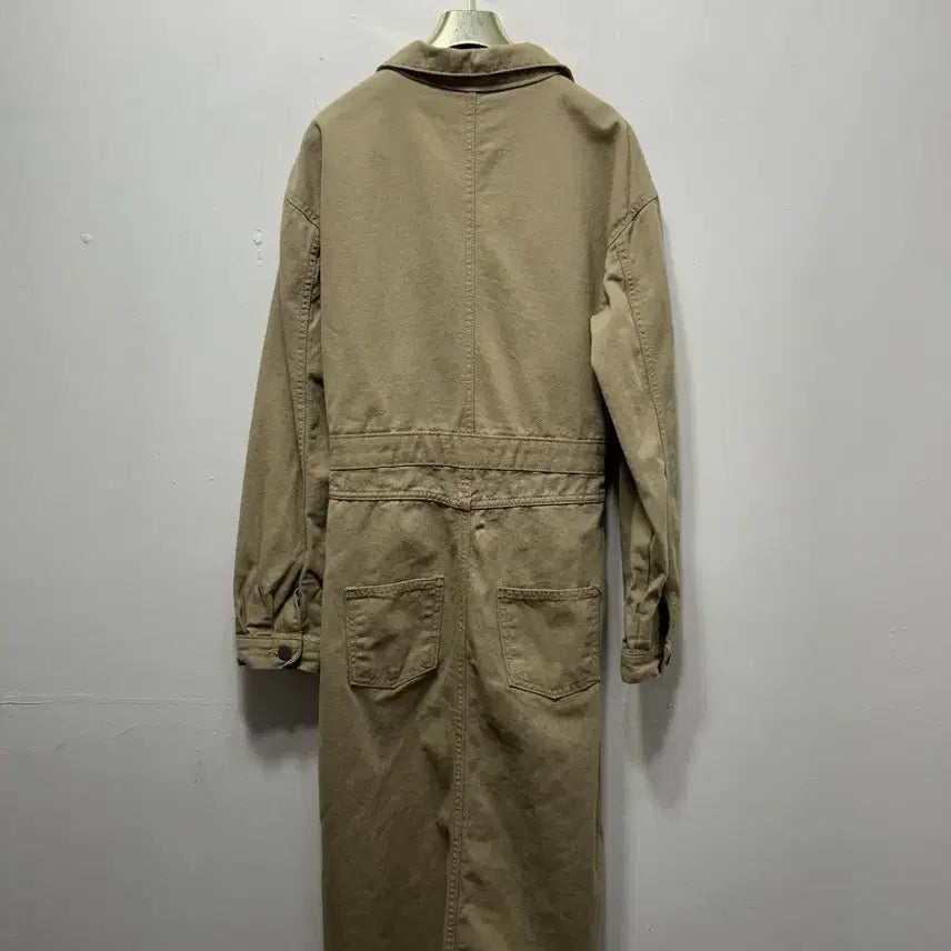 [SOLD OUT] 카키 벨트 롱 셔츠 원피스