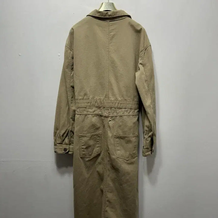 [SOLD OUT] 카키 벨트 롱 셔츠 원피스
