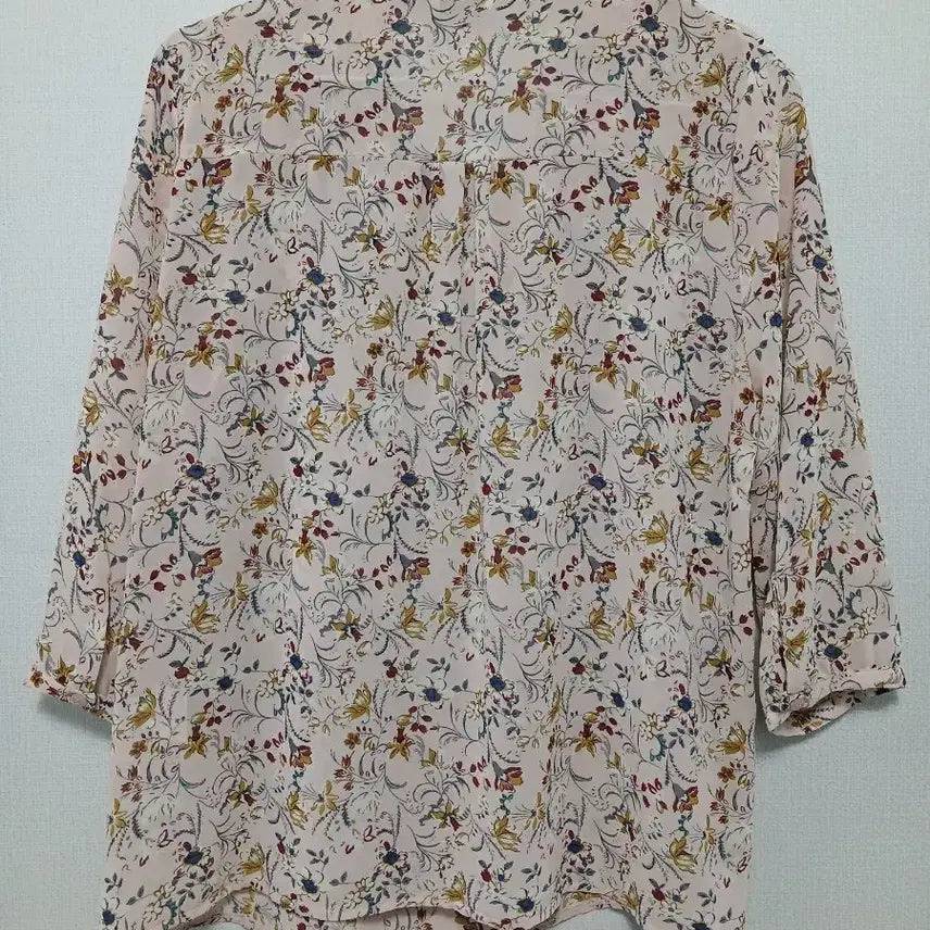 [BUNJANG] CLOVIS Floral Chiffon Blouse / CLOVIS 플라워 쉬폰 블라우스 핑크