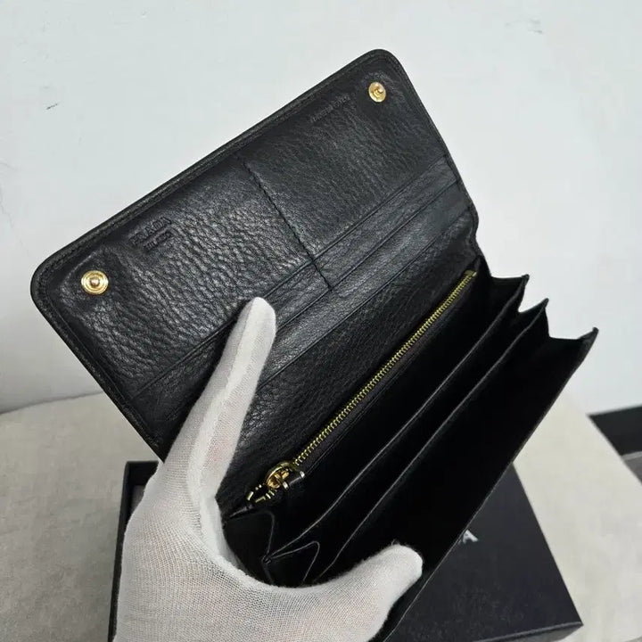 [BUNJANG] Prada Saffiano Leather Long Wallet / [보증서 정품] 프라다 사피아노 가죽 장지갑