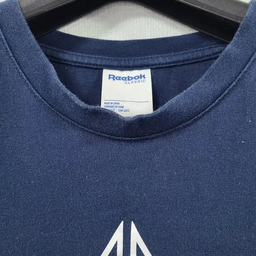 [BUNJANG] Reebok Navy Logo Short Sleeve T-shirt / 리복 네이비 로고 반팔 티셔츠 S