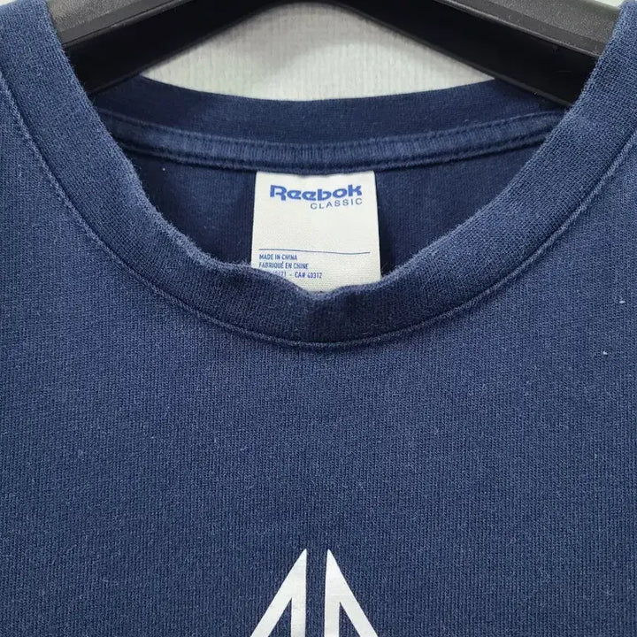 [BUNJANG] Reebok Navy Logo Short Sleeve T-shirt / 리복 네이비 로고 반팔 티셔츠 S
