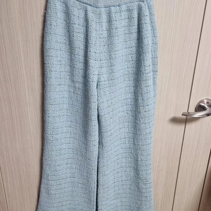 [BUNJANG] Lanvin Tweed Wide Pants Sky Blue / 랑방트위드 와이드 팬츠 스카이블루