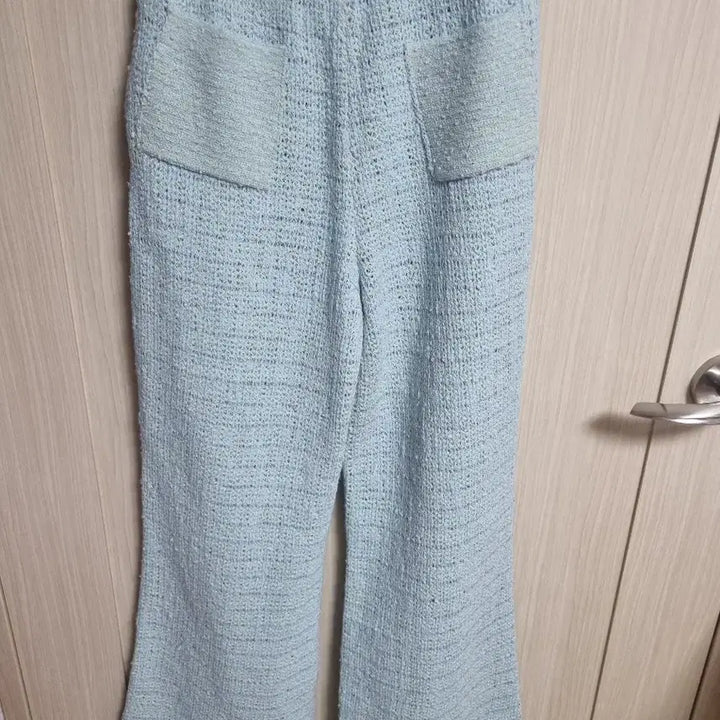 [BUNJANG] Lanvin Tweed Wide Pants Sky Blue / 랑방트위드 와이드 팬츠 스카이블루