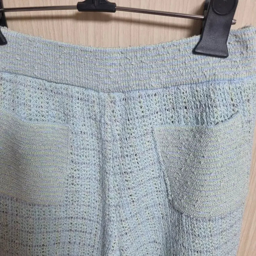 [BUNJANG] Lanvin Tweed Wide Pants Sky Blue / 랑방트위드 와이드 팬츠 스카이블루