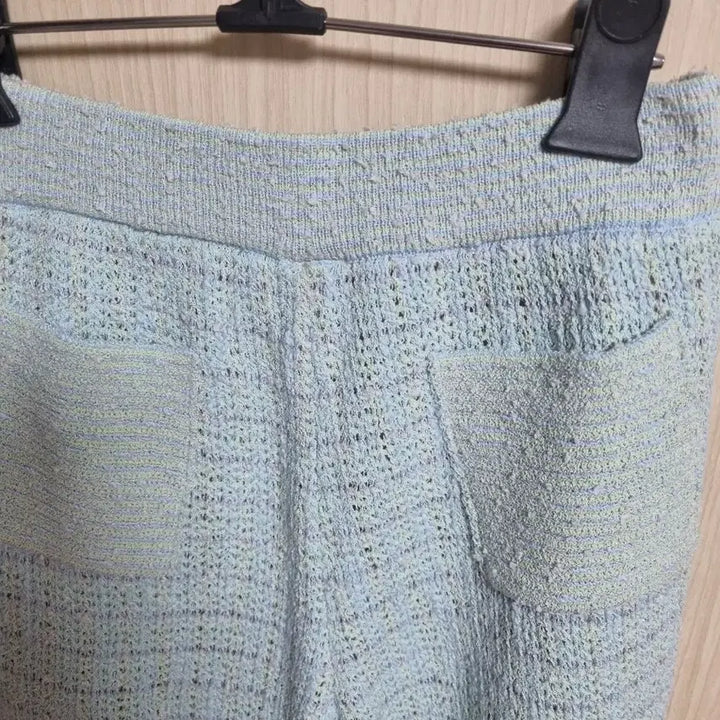 [BUNJANG] Lanvin Tweed Wide Pants Sky Blue / 랑방트위드 와이드 팬츠 스카이블루