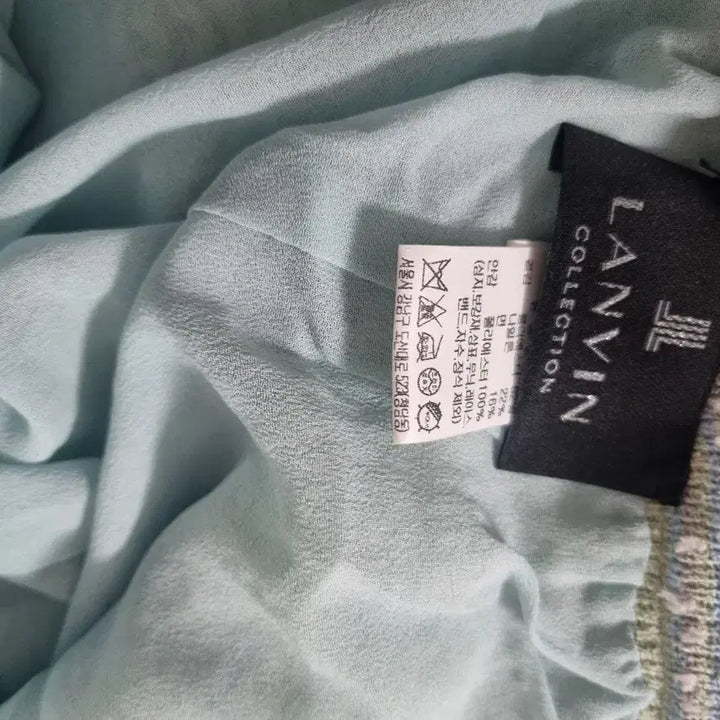 [BUNJANG] Lanvin Tweed Wide Pants Sky Blue / 랑방트위드 와이드 팬츠 스카이블루