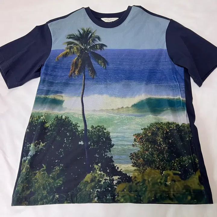[BUNJANG] Afterpray Full Print Mesh Short Sleeve Shirt / M) 애프터프레이 반팔 풀 프린트 메쉬