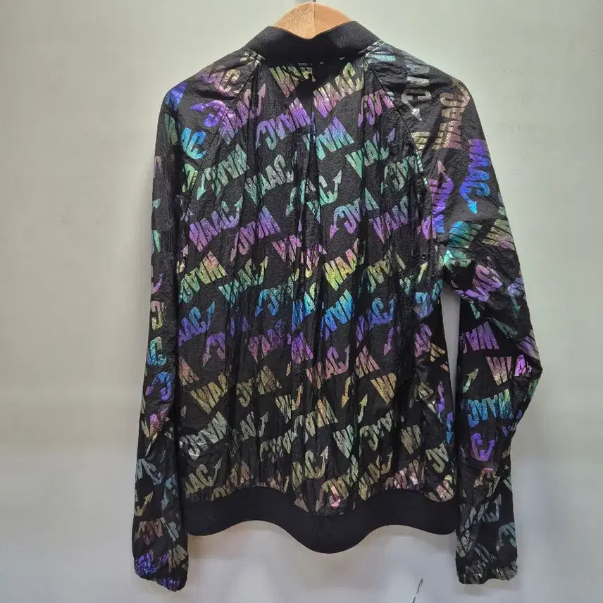 [BUNJANG] WAAC Print Windbreaker Jacket / WAAC 왁 프린트 점퍼 블랙