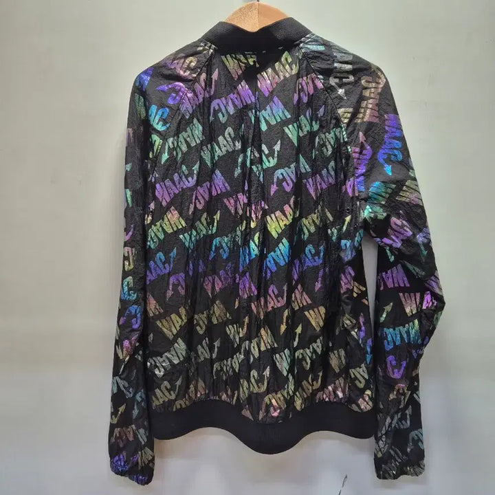 [BUNJANG] WAAC Print Windbreaker Jacket / WAAC 왁 프린트 점퍼 블랙