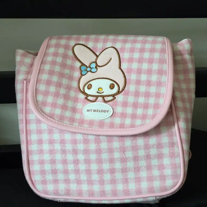 [SOLD OUT] 산리오 마이멜로디 벨벳 체크 백팩