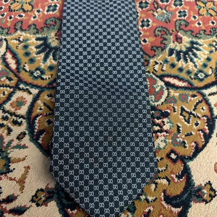 [BUNJANG] Gucci Monogram Silk Necktie / 구찌 GUCCI 명품 넥타이 악세사리