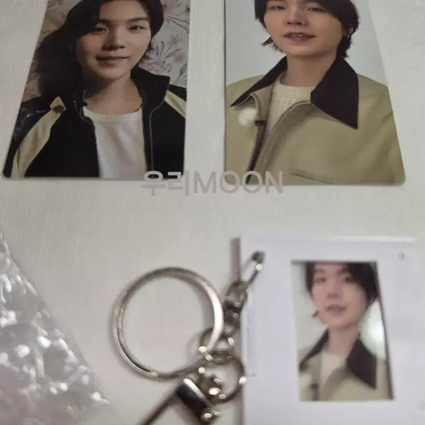 [BUNJANG] BTS Suga Photocard + Keyring Set / 방탄소년단 아리랑 Arirang 슈가 윤기 포토카드 + 키링 세트