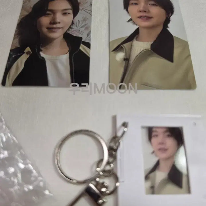 [BUNJANG] BTS Suga Photocard + Keyring Set / 방탄소년단 아리랑 Arirang 슈가 윤기 포토카드 + 키링 세트