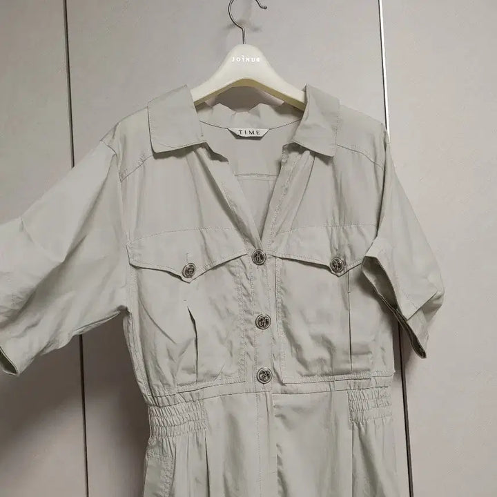 [BUNJANG] Time Linen Blend Jumpsuit / 한섬 타임 린넨블랜드 점프슈트