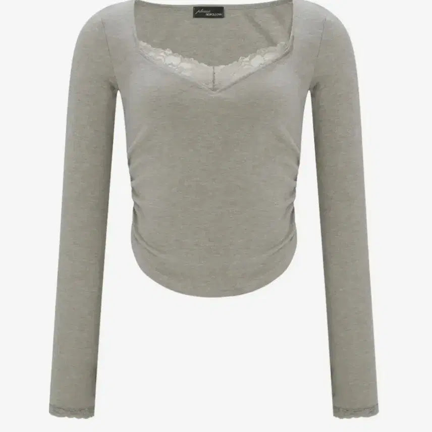 [BUNJANG] Please No Follow Vera Top Mocha Gray Top / 플리즈노팔로우 베라탑 모카그레이