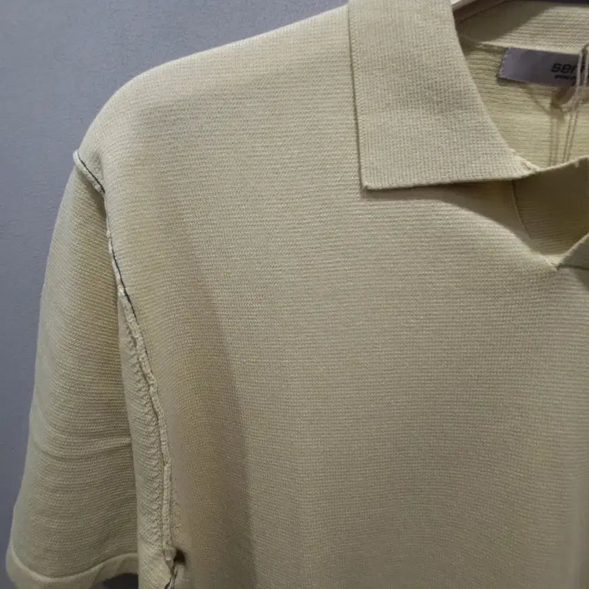 [BUNJANG] Series Garment-Dyed Cotton Knit T-shirt / 시리즈 가먼트다잉 코튼 니트 티셔츠 새제품
