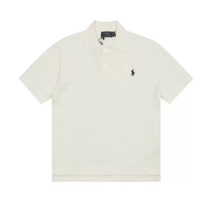 [BUNJANG] Polo Ralph Lauren Cable Knit Short Sleeve T-shirt / 폴로랄프로렌 여성꽈배기 폴로니트 반팔티셔츠 박시핏