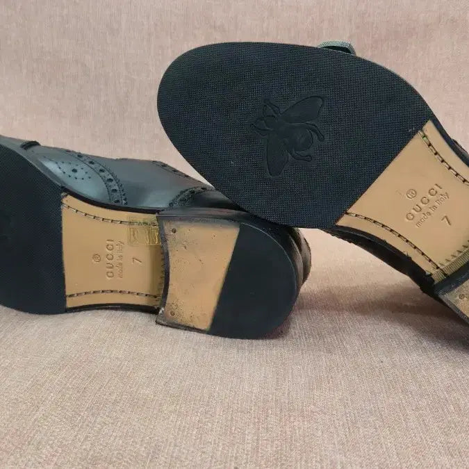 [BUNJANG] Gucci Dionysus Bee Brogue Monk Strap Shoes / (정품) 구찌 디오니서스 꿀벌 브로그 몽크 스트랩 7사이즈 260~265