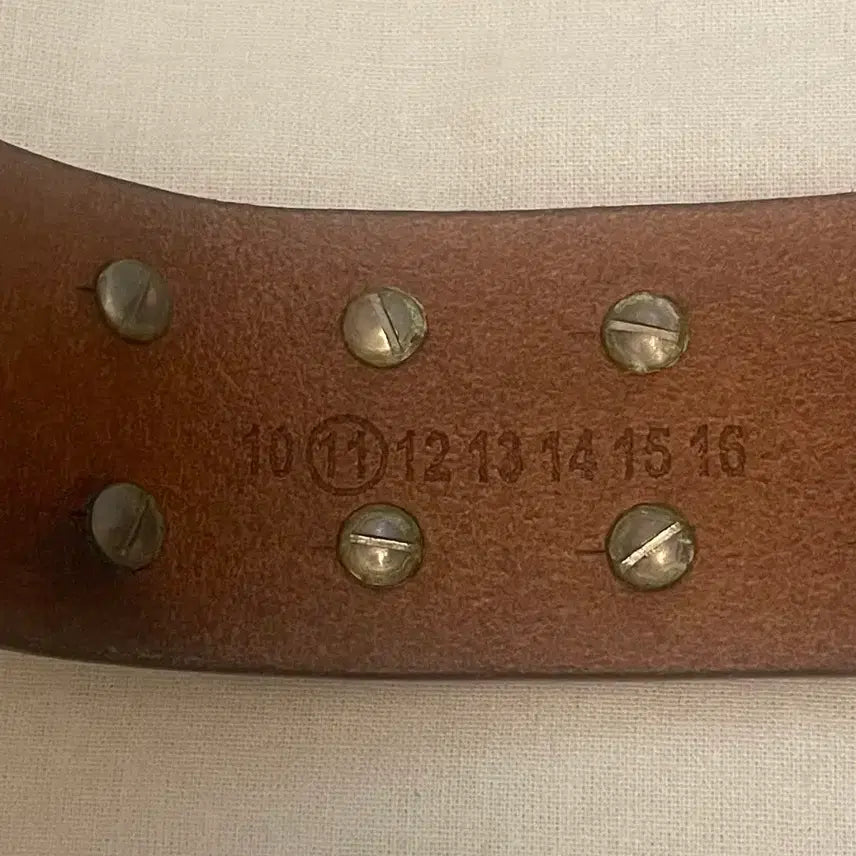 [BUNJANG] Maison Martin Margiela 11 Studded Leather Bracelet Brown / Maison Martin Margiela 11 스터드 레더 마르지엘라