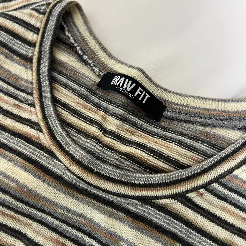 [BUNJANG] Drawfit Striped Knit Vest / M) 드로우핏 니트 베스트