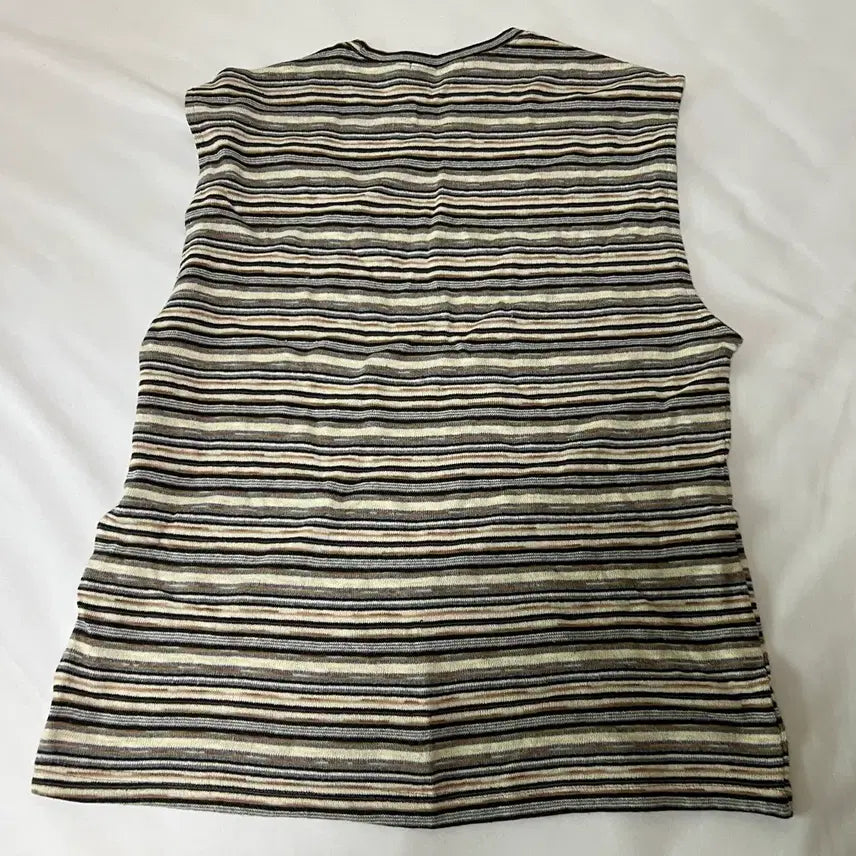 [BUNJANG] Drawfit Striped Knit Vest / M) 드로우핏 니트 베스트