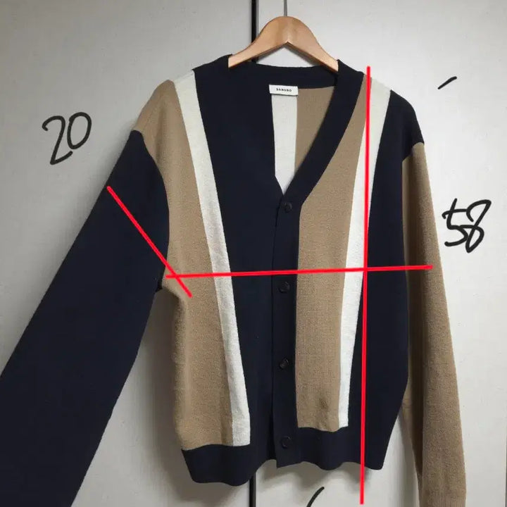 [BUNJANG] Sandro Colorblock Cardigan / 산드로 sandro 배색 가디건