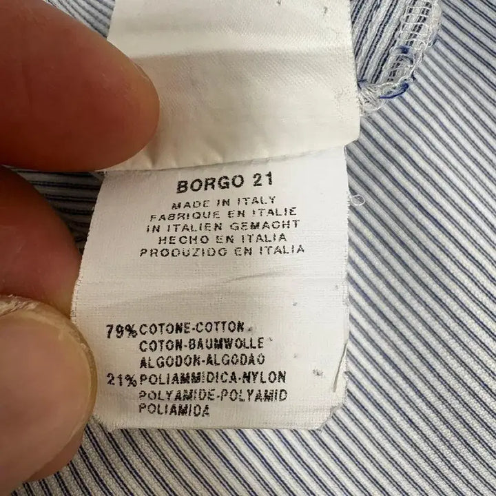[BUNJANG] Giorgio Armani BORGO 21 Striped Shirt / 조르지오 아르마니 BORGO 21 스트라이프 셔츠