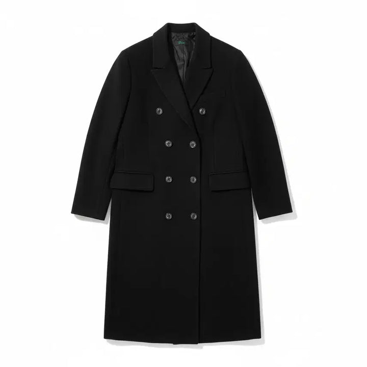 [BUNJANG] Steel Betton Navy Double Coat - Women&