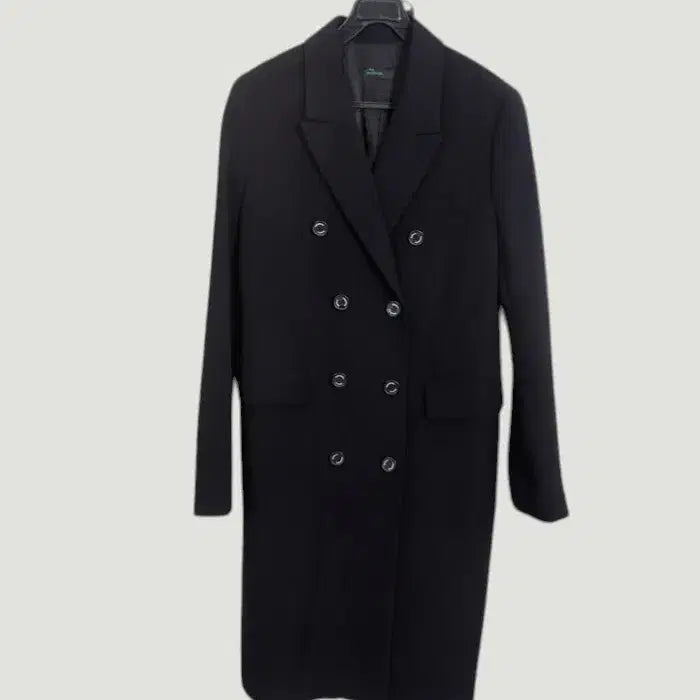 [BUNJANG] Steel Betton Navy Double Coat - Women&