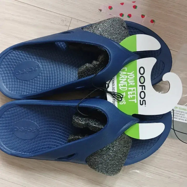 [BUNJANG] OOFOS Flip-Flops Navy New / OOFOS 우포스 쪼리 네이비 새상품