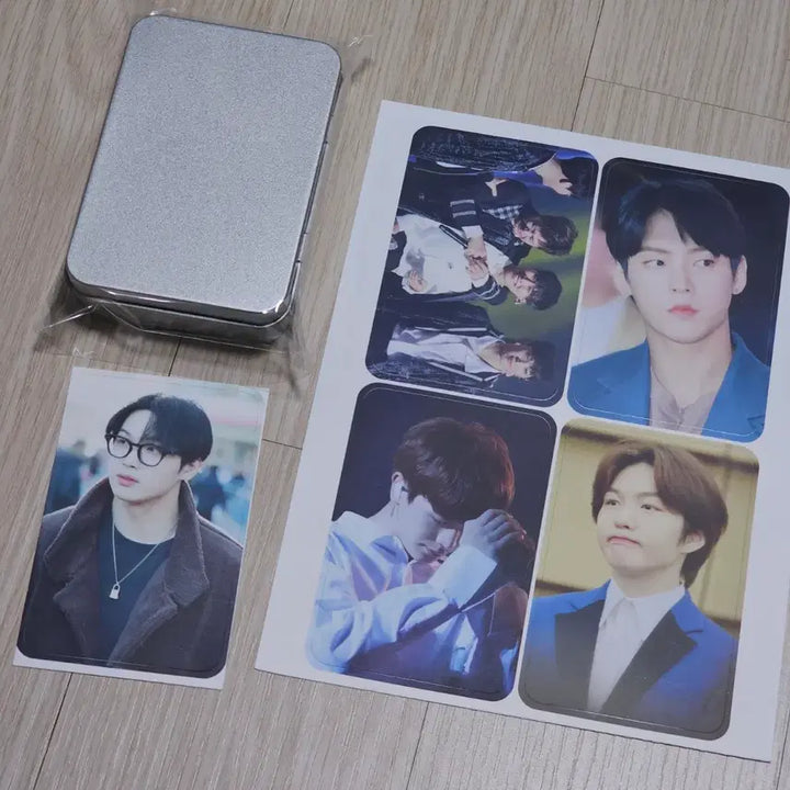 [BUNJANG] BTOB Tin Case + Sticker (Lee Changsub Yook Sungjae Lee Minhyuk Lim Hyunsik) / 비투비 틴케이스 + 스티커 (이창섭 육성재 이민혁 임현식)