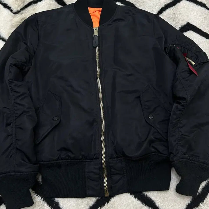 [BUNJANG] Alpha Industries MA-1 Reversible Bomber Jacket / [S]알파인더스트리 Ma-1 양면 항공 점포/블랙오렌지