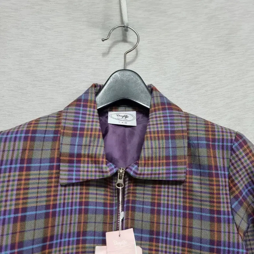 [BUNJANG] Daylife Crop Check Jacket (Women&