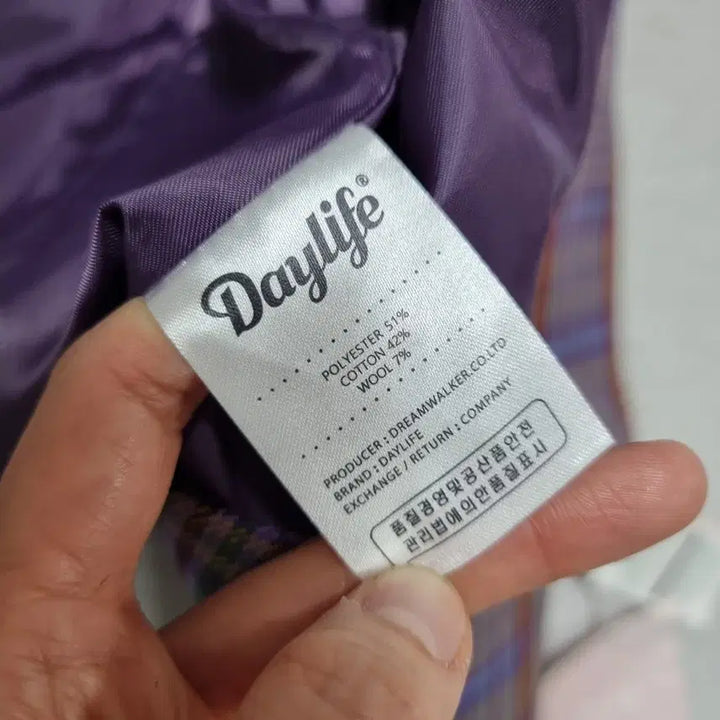 [BUNJANG] Daylife Crop Check Jacket (Women&