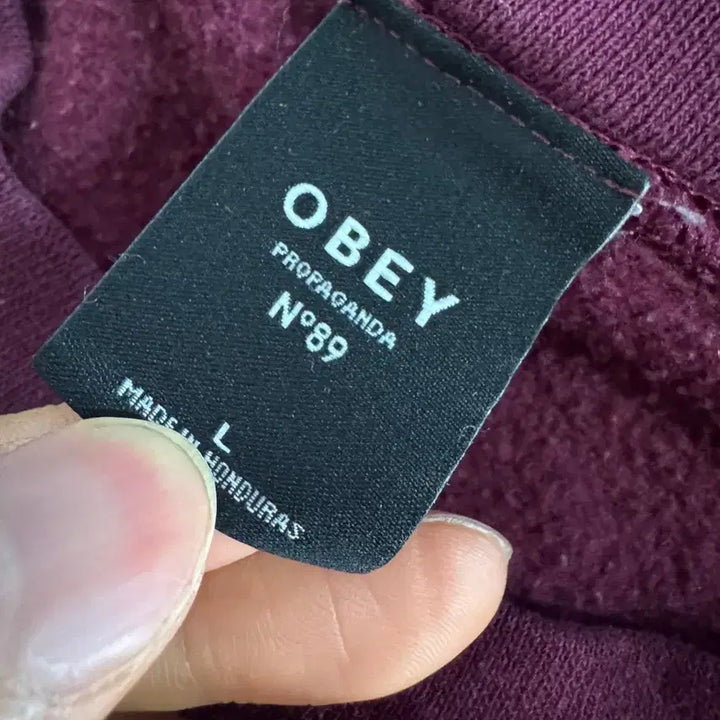 [BUNJANG] OBEY Vintage Oversized Fleece Sweatshirt L / 희귀!! 여성 오베이 OBEY 올드스쿨 오버핏 기모 맨투맨 L