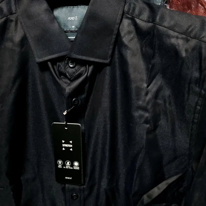 [BUNJANG] Ziozia And Z Solid Black Dress Shirt / 지오지아 And Z / 앤드지 솔리드 블랙 드레스 셔츠 / 100
