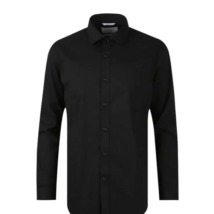[BUNJANG] Ziozia And Z Solid Black Dress Shirt / 지오지아 And Z / 앤드지 솔리드 블랙 드레스 셔츠 / 100