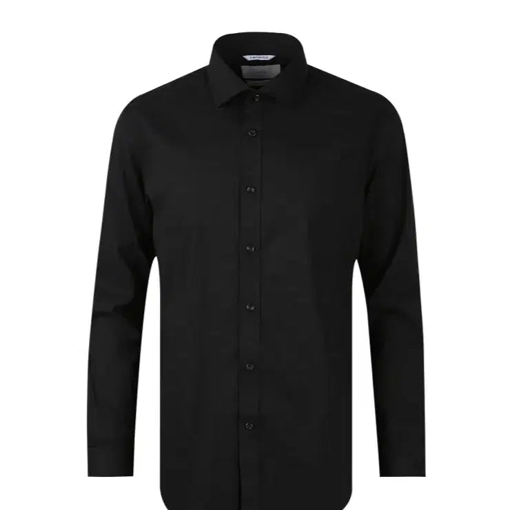 [BUNJANG] Ziozia And Z Solid Black Dress Shirt / 지오지아 And Z / 앤드지 솔리드 블랙 드레스 셔츠 / 100