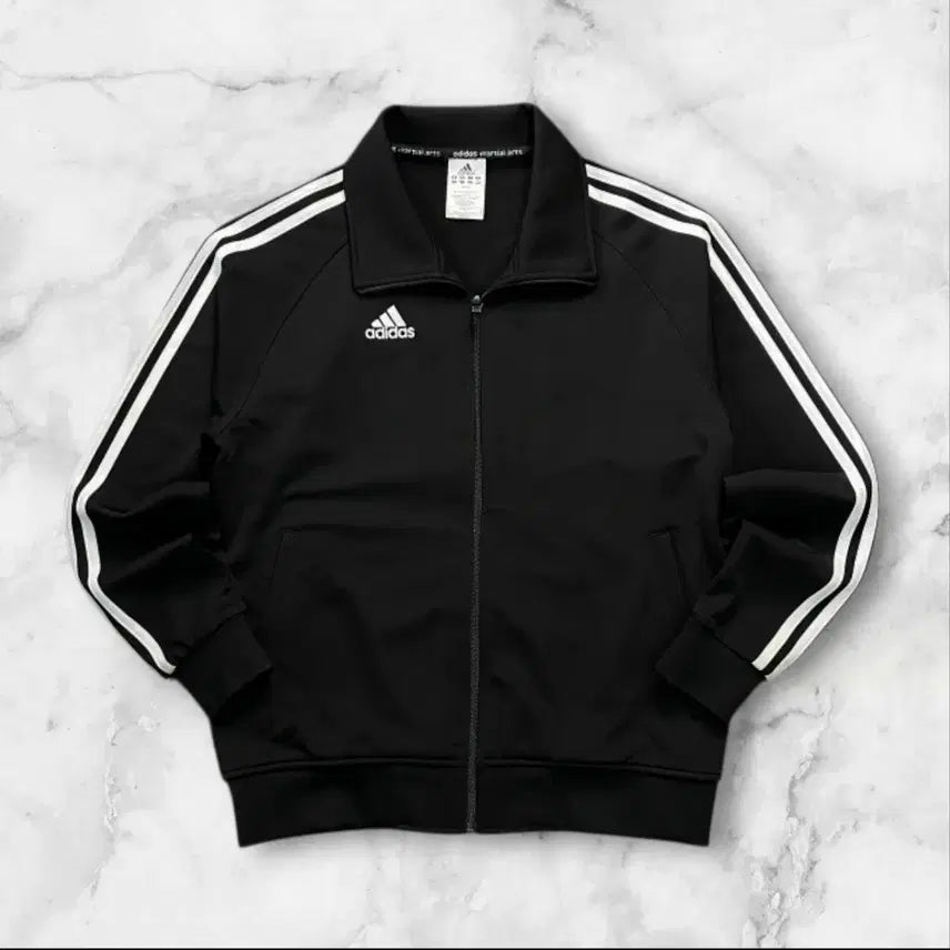 [BUNJANG] Adidas 3-Stripes Black Track Top / 아디다스 삼선 블랙 트랙탑100